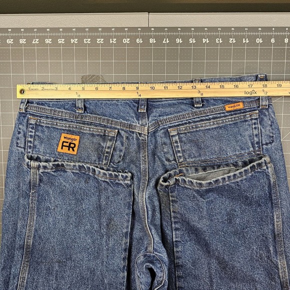 Wrangler Riggs FR Jeans Mens 38x30 Workwear Cowboy Bootcut Western Biker - Picture 11 of 16